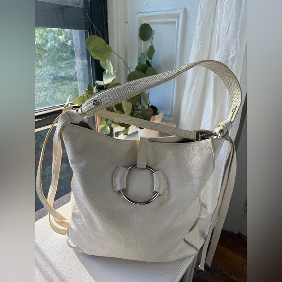 Sam Edelman Satchel Large Pebble Leather Jaelyn Hobo Bag crossbody shoulder bag - Picture 1 of 13